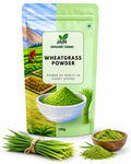 Jain Organic Farms Pure Wheatgrass Powder (100g) – Natural Green Superfood Powder for Daily Nutrition, Energy & Digestive Wellness | 100% Pure, Chemical-Free, Lab Tested & No Added Sugar